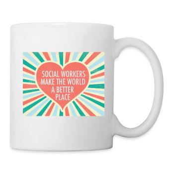 Social Worker Heart - Mug - white - Right