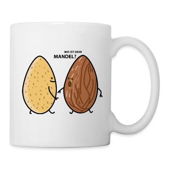 Fkk Mandel Paar - Tasse - Weiß - Rechts