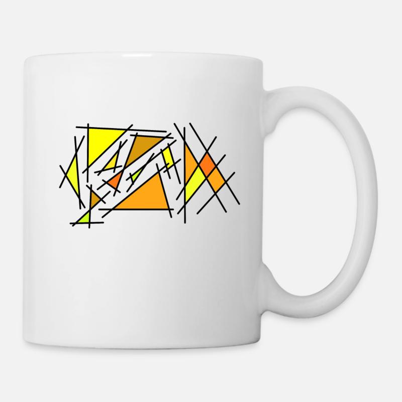 Gelbes Eck - Tasse - Weiß