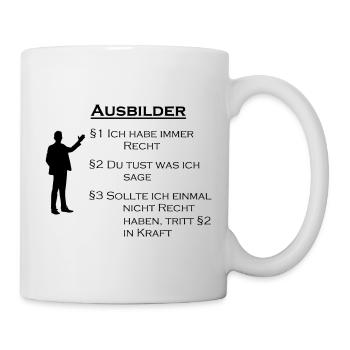 Ausbilder Geschenk - Tasse - Weiß - Rechts