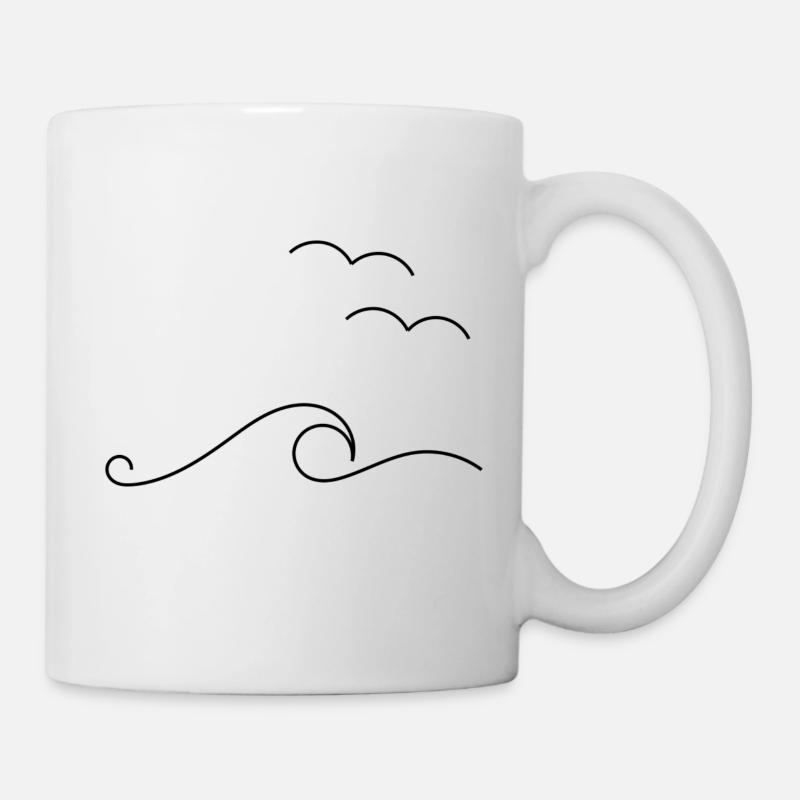 Waves - Tasse - Weiß