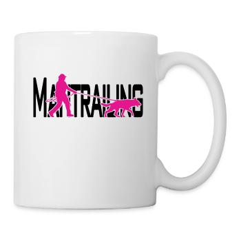 Mantrailing pink / black - Mug - white - Right
