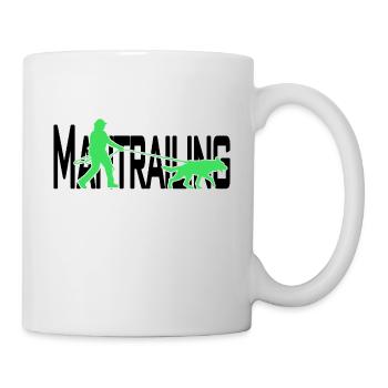 Mantrailing black / green - Mug - white - Right