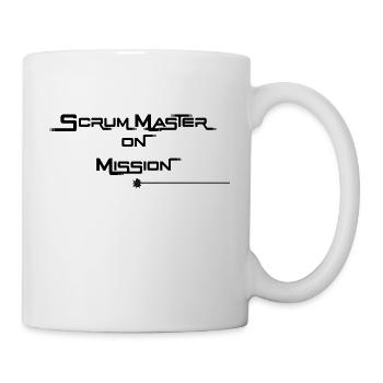 Scrum Master sur Mission Black - Mug blanc - blanc - Droite