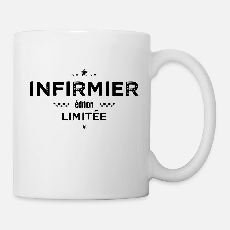 INFIRMIER EDITION LIMITEE - Mug blanc - blanc