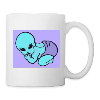 BABY ALIEN BLUE - Mug - white - Right