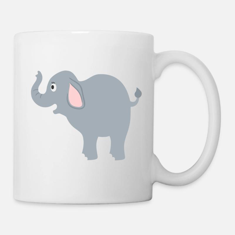 Elefant - Tasse - Weiß