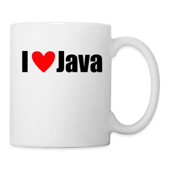 I LOVE Java - Mug - white - Right