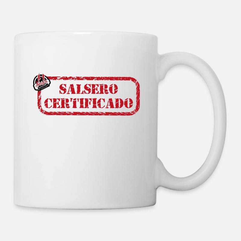 Salsero certificado Salsa es la cura - Mug - white