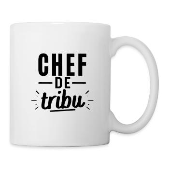 Chef de tribu. cadeau parents - Mug blanc - blanc - Droite
