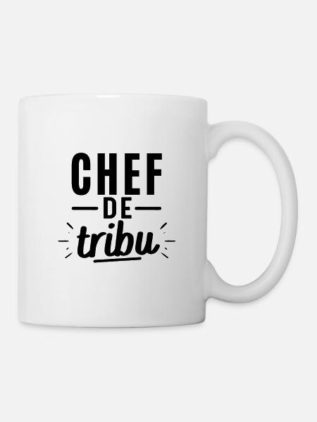 Chef de tribu. cadeau parents - Mug blanc - blanc