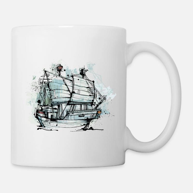 Vieux rouage - Mug blanc - blanc