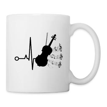 Violon violon orchestre Bratsche Geiger Coup de cœur - Mug blanc - blanc - Droite