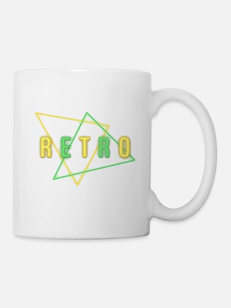 RETRO NEON - Tasse - Weiß