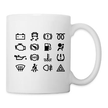 Car indicator lights - Mug - white - Right