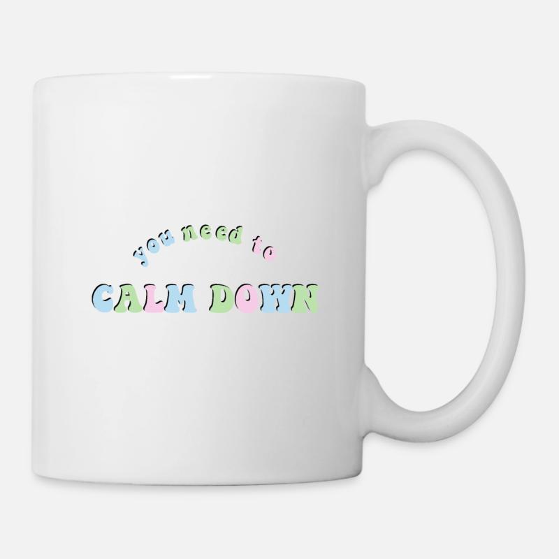 Phrase dont vous avez besoin pour calmer Taylor rose et vert - Mug blanc - blanc
