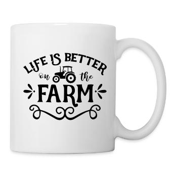 Life Is Better On The Farm - Mug - white - Right