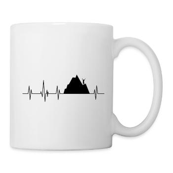 L’escalade du cœur - Mug blanc - blanc - Droite