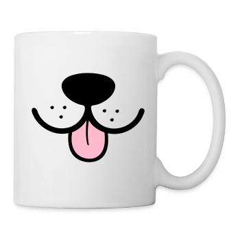 Dog funny dogs snout dog snout tongue - Mug - white - Right