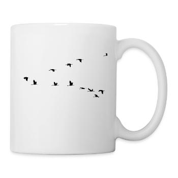 Vögel / birds - Tasse - Weiß - Rechts