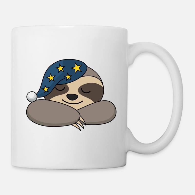 Sloth Sleepyhead Sleepy Sleeper Tired Sleeping - Mug - white