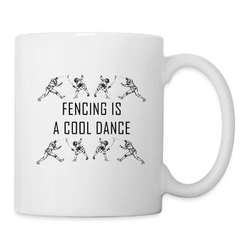 L'escrime est une danse cool, pour le tireur - Mug blanc - blanc - Droite
