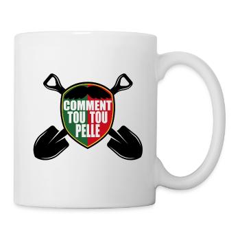 how tou tou shovel portuguese, portugal, humor - Mug - white - Right