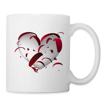Paragleiter Herz Gleitschirm ❤️ - Tasse - Weiß - Rechts