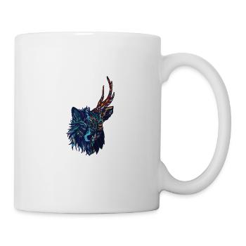 Wolf and deer - Mug - white - Right