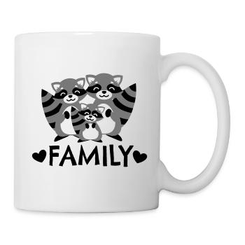 Raccoon family Raccoon family We are family - Mug - white - Right