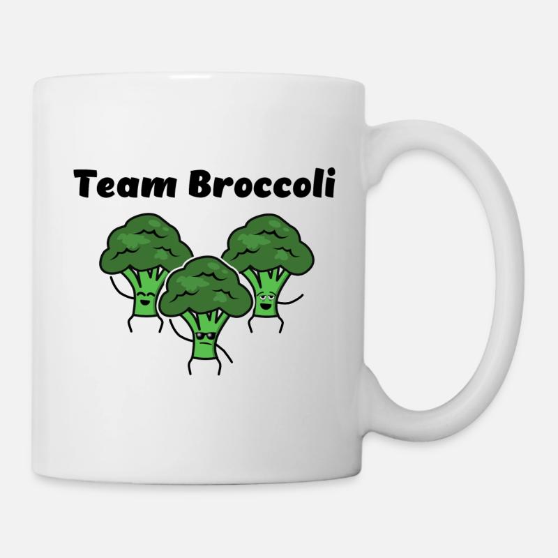 Équipe brocoli - Mug blanc - blanc