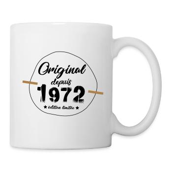 Origineller Geburtstag für den 1972 geborenen Mann! - Tasse - Weiß - Rechts