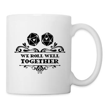 Romantic design for tabletop role players - Mug - white - Right