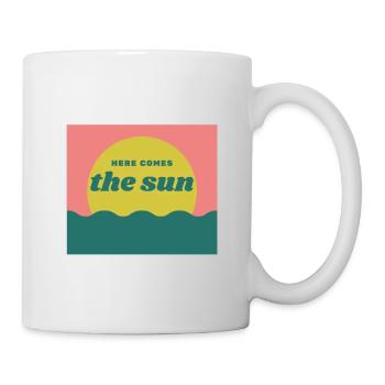 Voici le soleil - Mug blanc - blanc - Droite