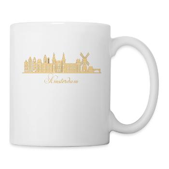Amsterdam, Pays-Bas - Mug blanc - blanc - Droite