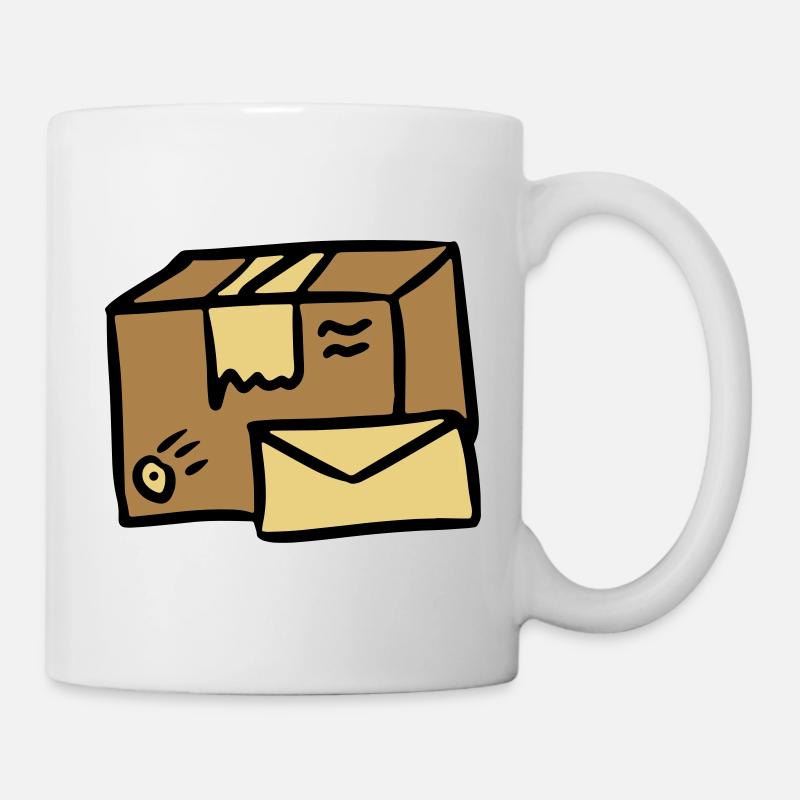 Poste mail Colis Lettre Distribution package letter - Mug blanc - blanc
