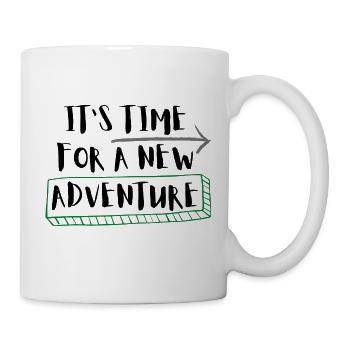 It's time for a new adventure / Geschenkidee - Mug - white - Right