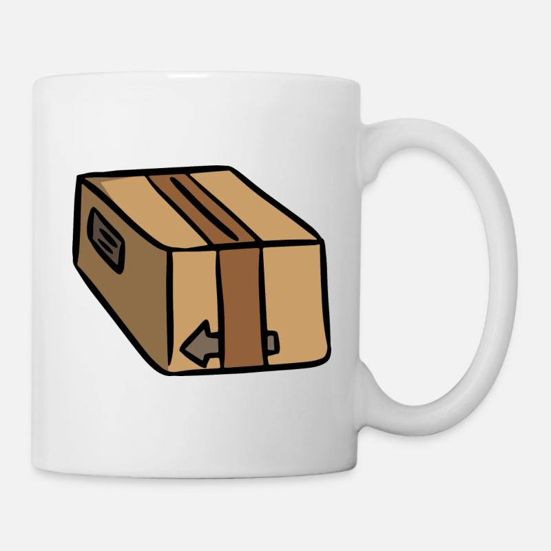 Paket Package paquet - Tasse - Weiß