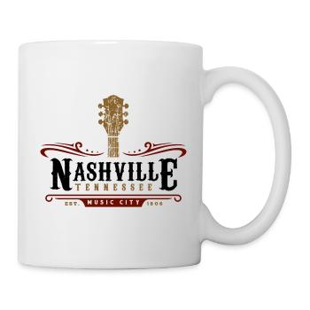 Nashville Tennessee Music City USA Geschenkidee - Tasse - Weiß - Rechts