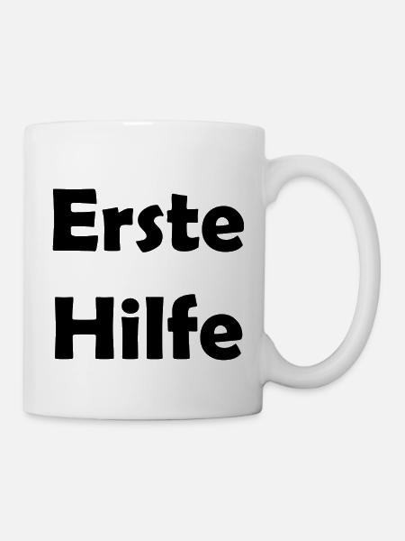 Erste Hilfe - Tasse - Weiß