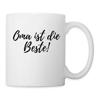 Oma ist die Beste Lieblingsmensch Geschenkidee - Tasse - Weiß - Rechts