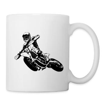 Supermoto - Supermotard - Mug blanc - blanc - Droite