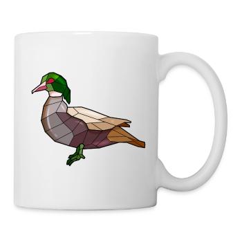Duck Geometric Bird - Mug - white - Right