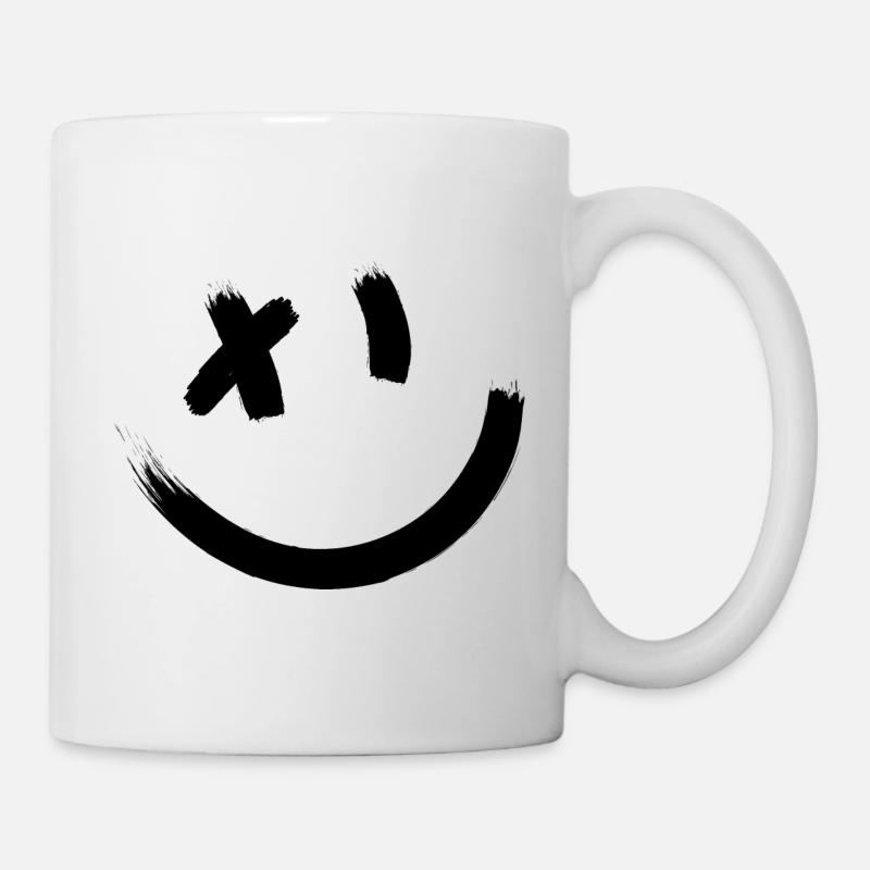SMILE ET CLIN D'OEIL idée cadeau humour - Mug blanc - blanc