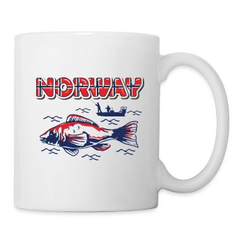 Norway Pêche Tour Pêche Norvège Pêche Tour - Mug blanc - blanc - Droite