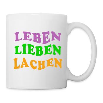 LIFE LOVE LAUGHING - Mug - white - Right