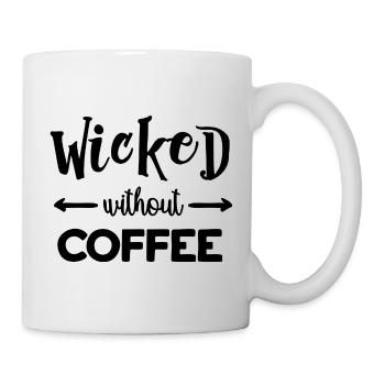 Wicked Without Coffee - Mug - white - Right