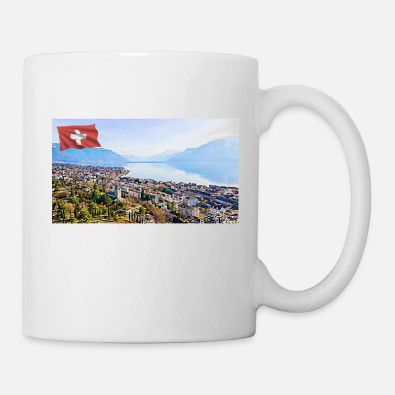 Vevey, Schweiz. - Tasse - Weiß