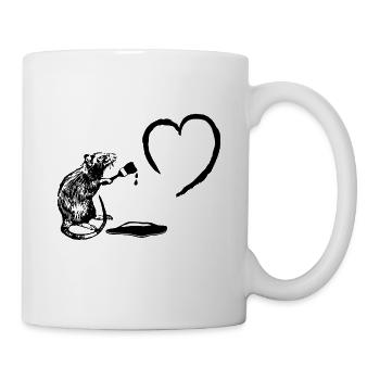 Brush Artist Rat - Mug - white - Right