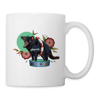 Tasmanischer Teufel - Tasse - Weiß - Rechts